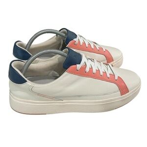 Kizik Vegas Hands Free Step In Sneakers Unisex SZ 10 Women 8.5 Men Coral Cream
